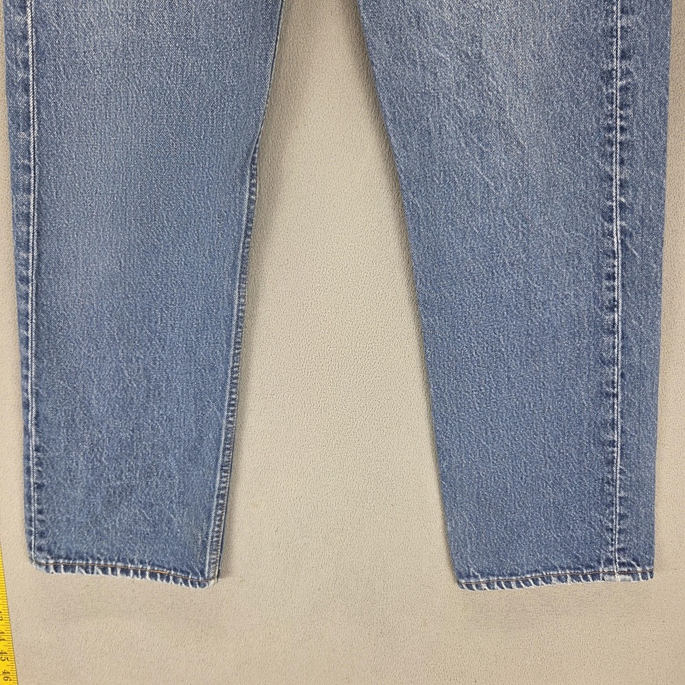 Vintage Levis 501 Jeans Mens Blue Straight Button Fly Made In USA Fits 30x26 - Picture 11 of 16